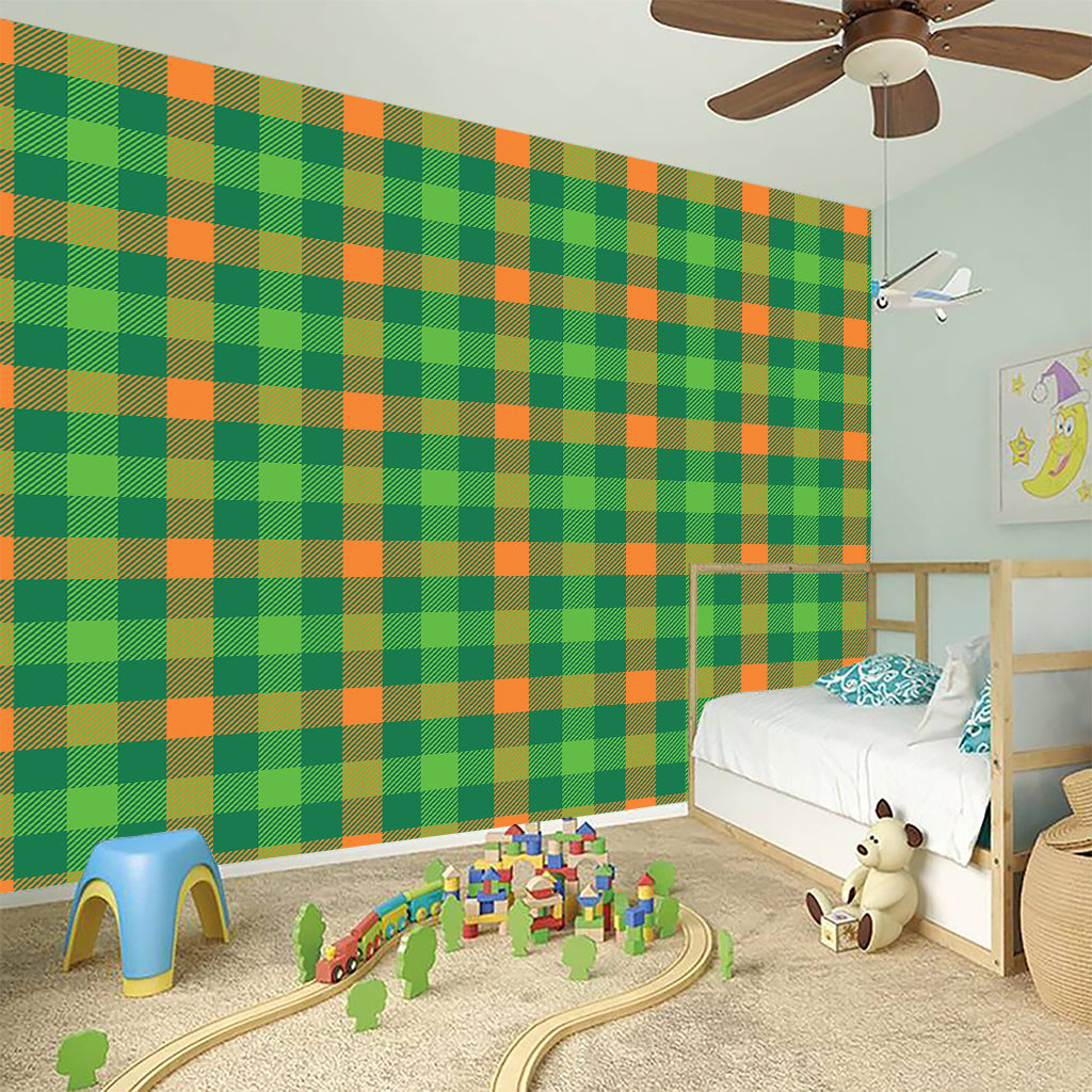 Irish Buffalo Check Pattern Print Wall Sticker