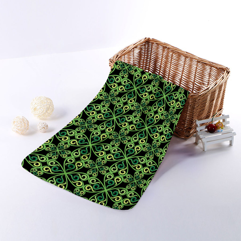 Irish Celtic Symbol Pattern Print Towel
