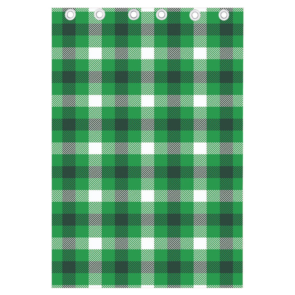 Irish Check Saint Patrick's Day Print Curtain