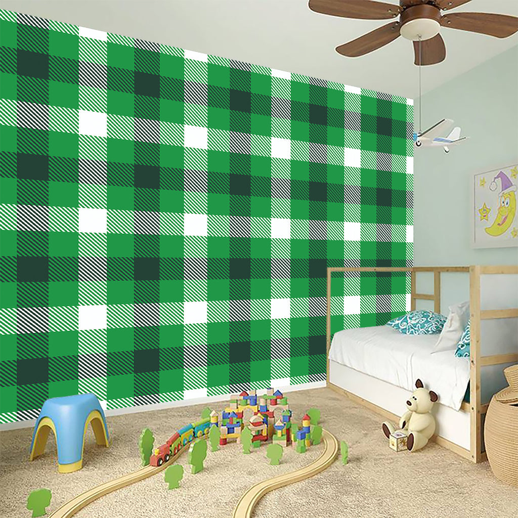 Irish Check Saint Patrick's Day Print Wall Sticker