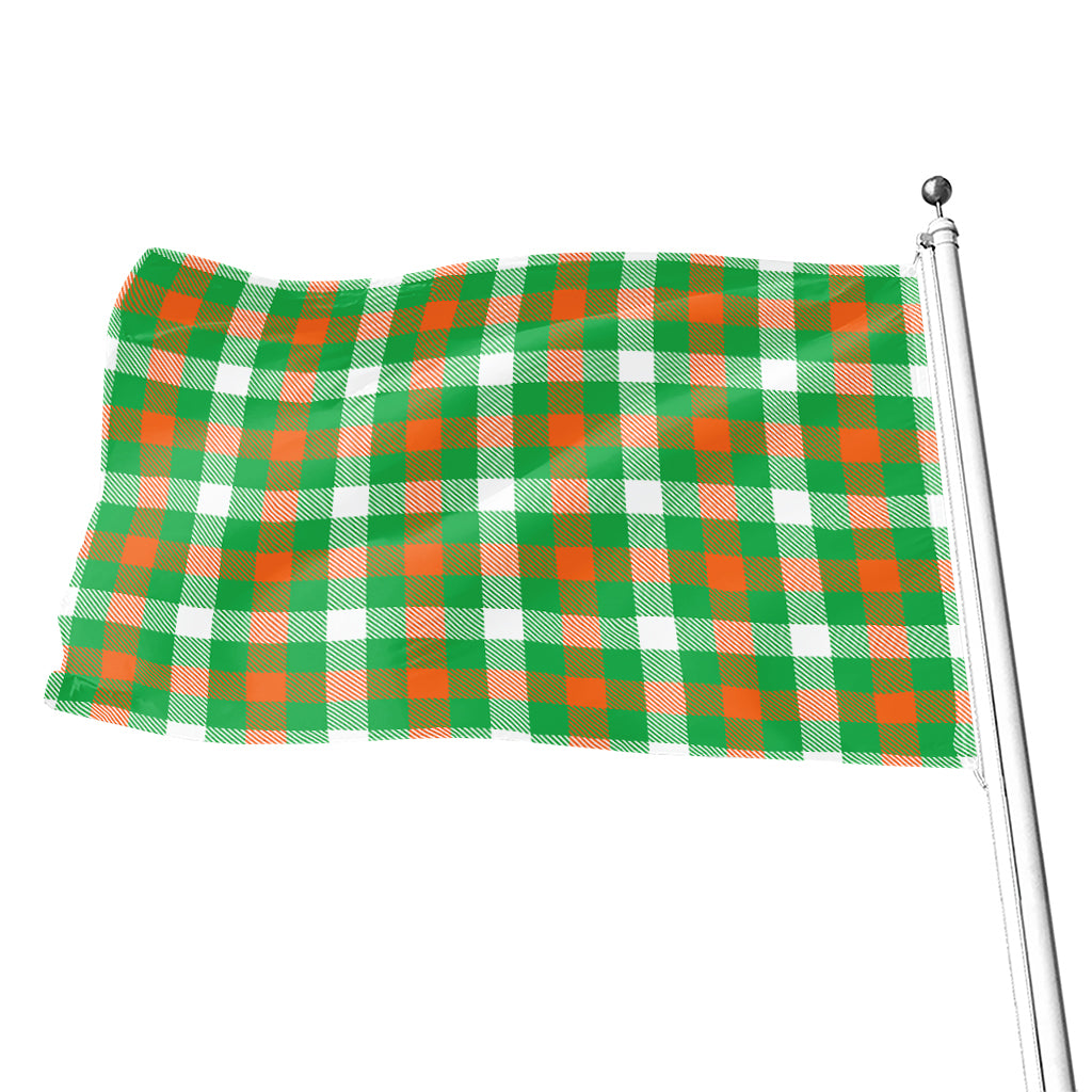 Irish Checkered St. Patrick's Day Print Flag