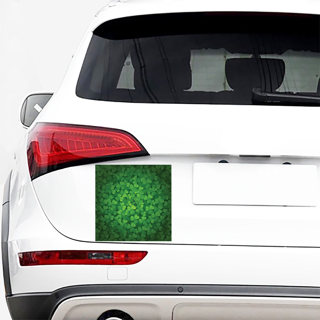 Irish Clover St. Patrick's Day Print Car Sticker