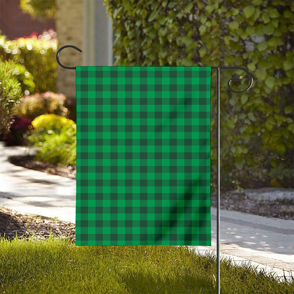 Irish Green Buffalo Check Pattern Print House Flag