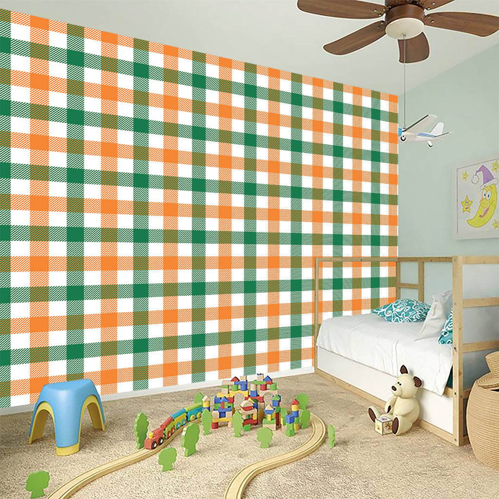Irish Plaid St. Patrick's Day Print Wall Sticker