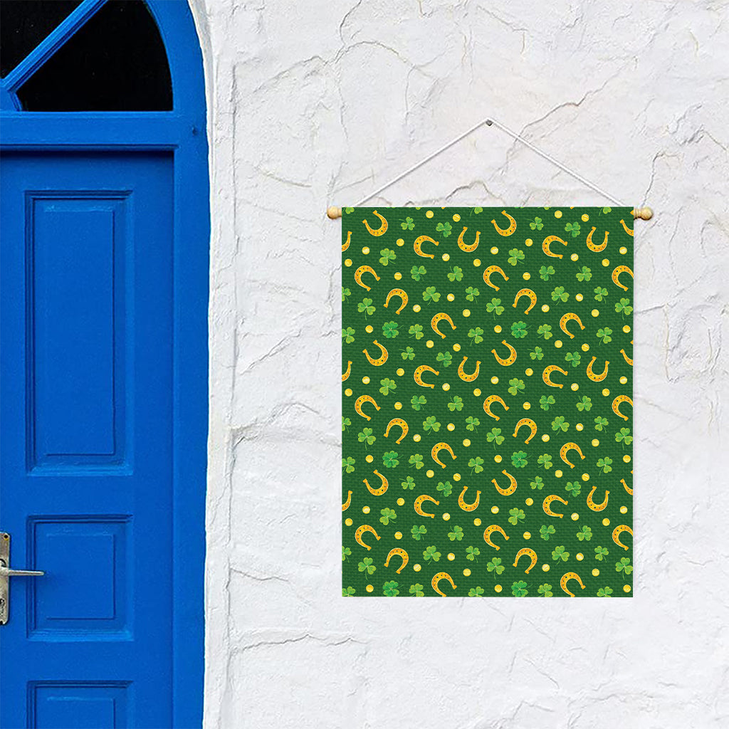 Irish Saint Patrick's Day Pattern Print Garden Flag