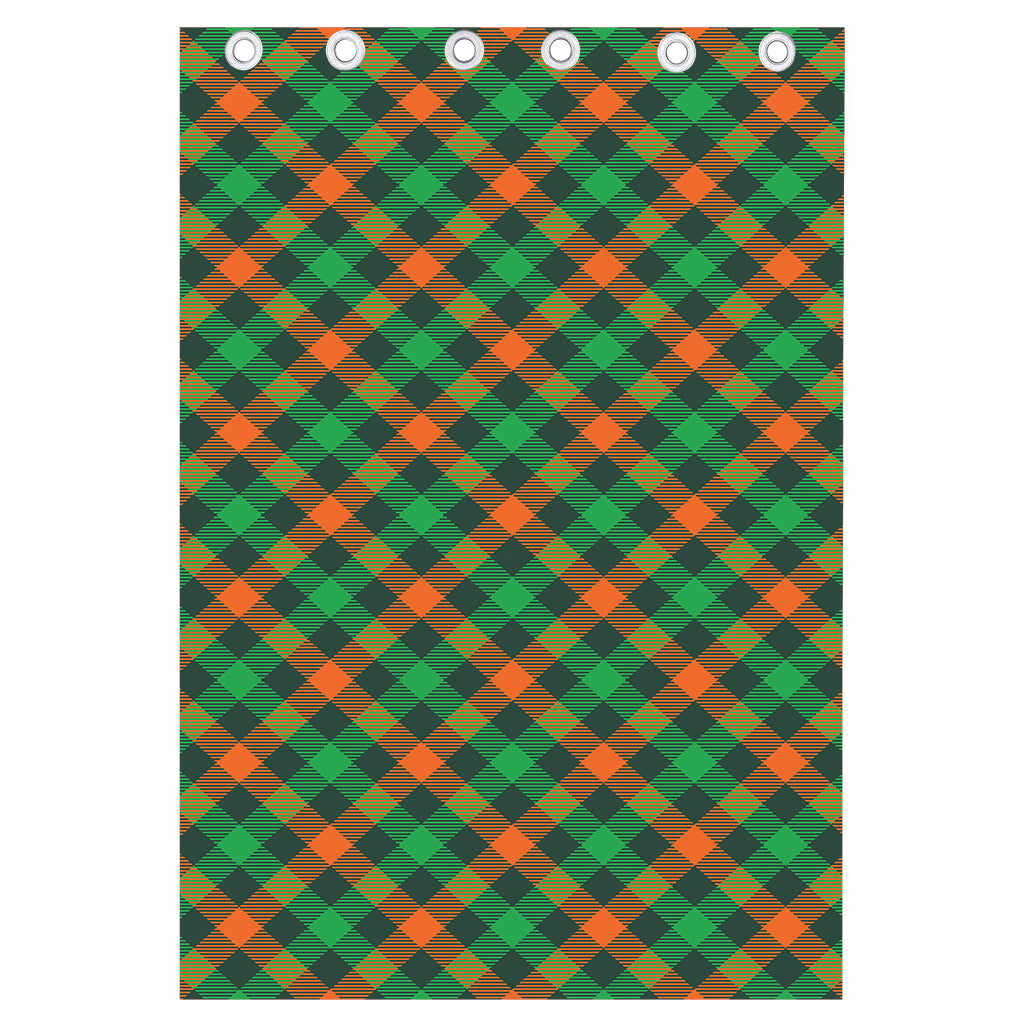 Irish Saint Patrick's Day Plaid Print Curtain