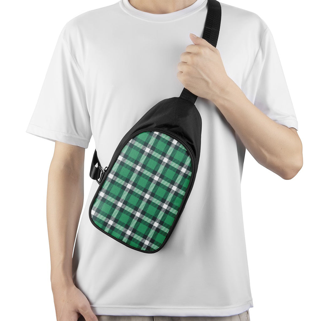 Irish St. Patrick's Day Plaid Print Chest Bag