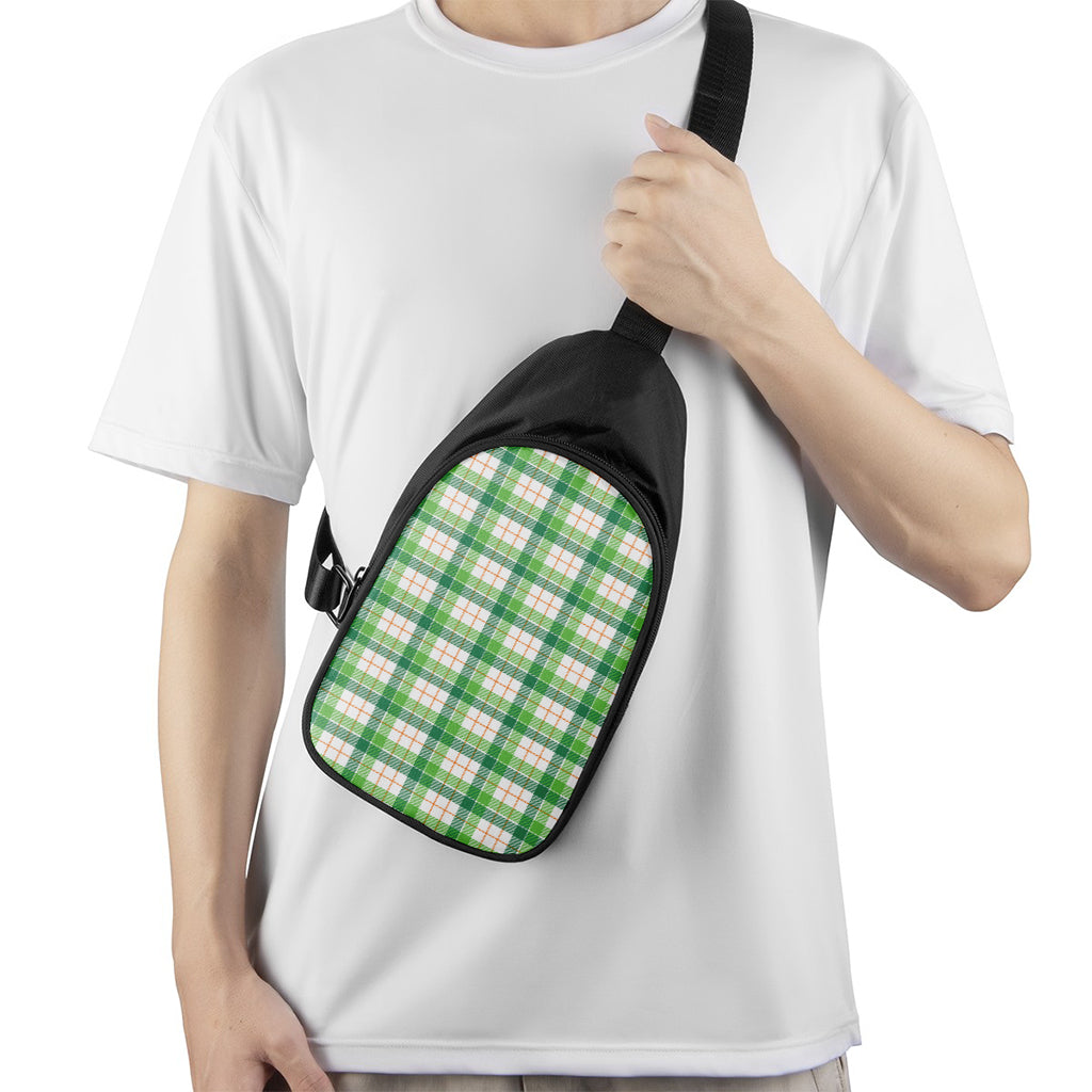 Irish St. Patrick's Day Tartan Print Chest Bag