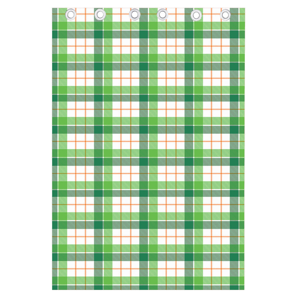 Irish St. Patrick's Day Tartan Print Curtain