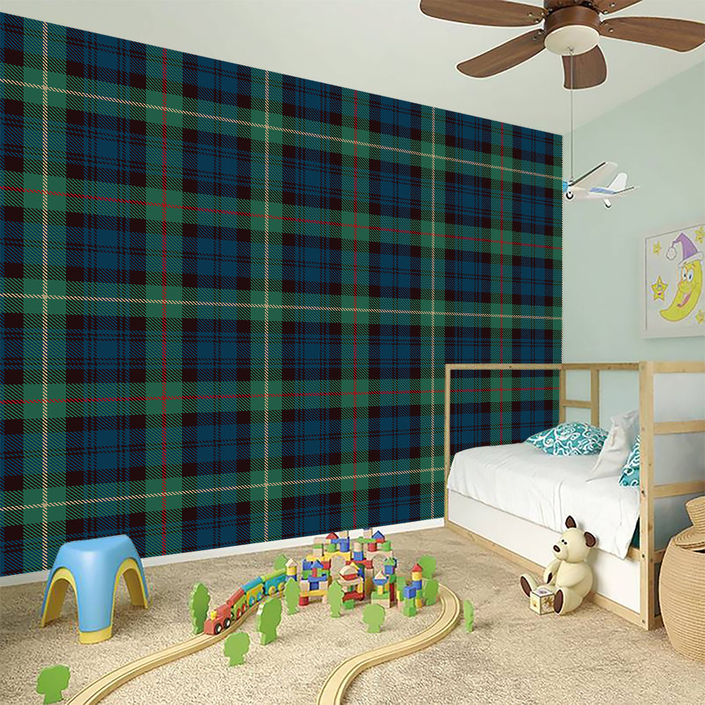 Irish Tartan Pattern Print Wall Sticker