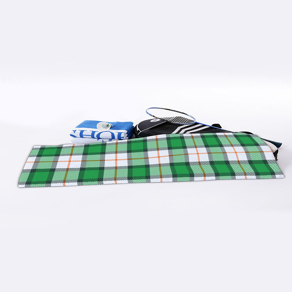 Irish Tartan St. Patrick's Day Print Sports Towel