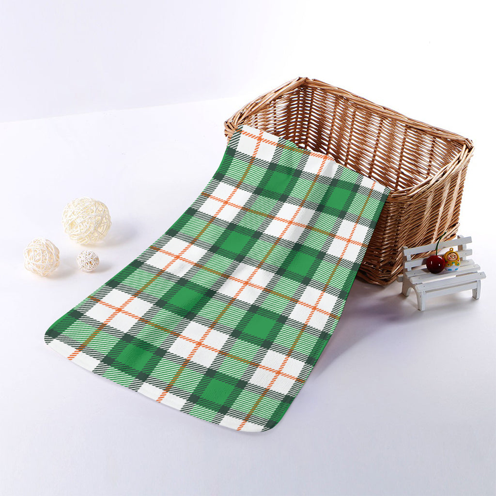 Irish Tartan St. Patrick's Day Print Towel