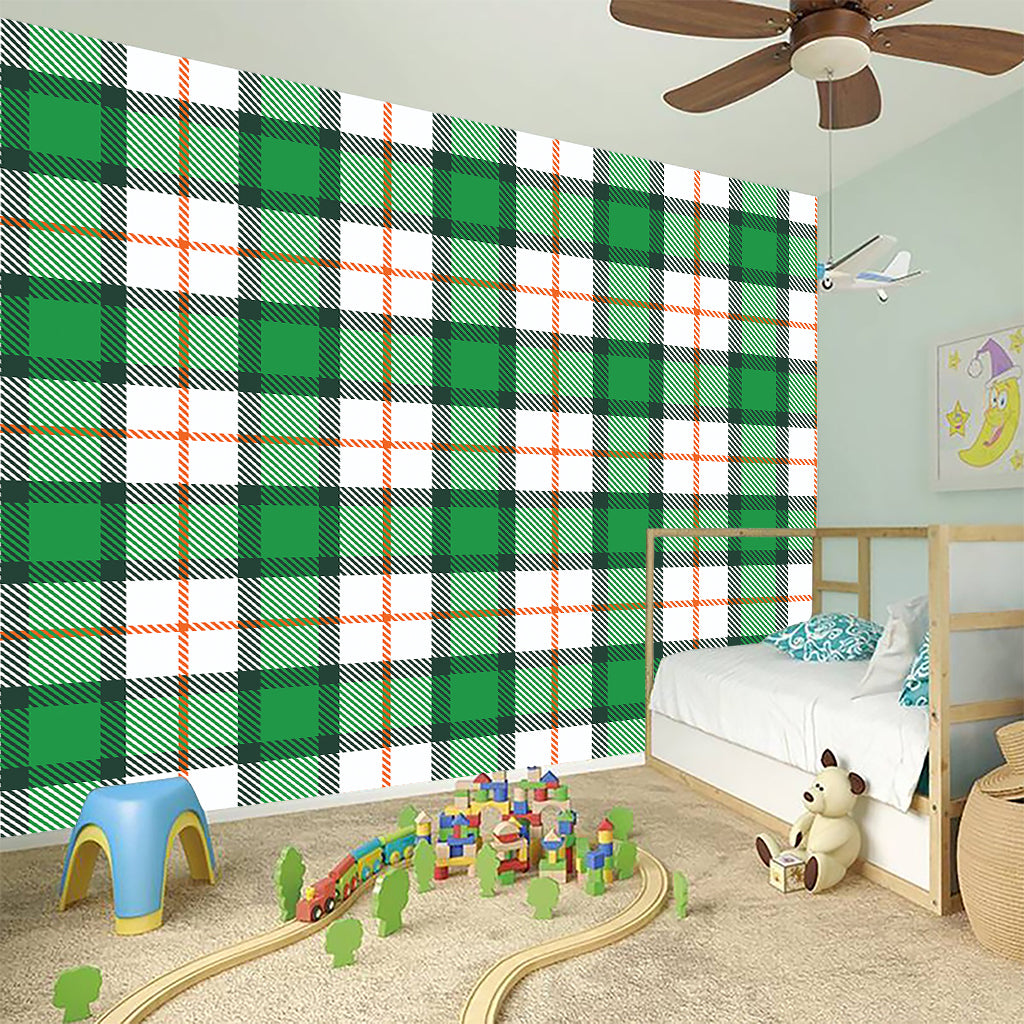 Irish Tartan St. Patrick's Day Print Wall Sticker