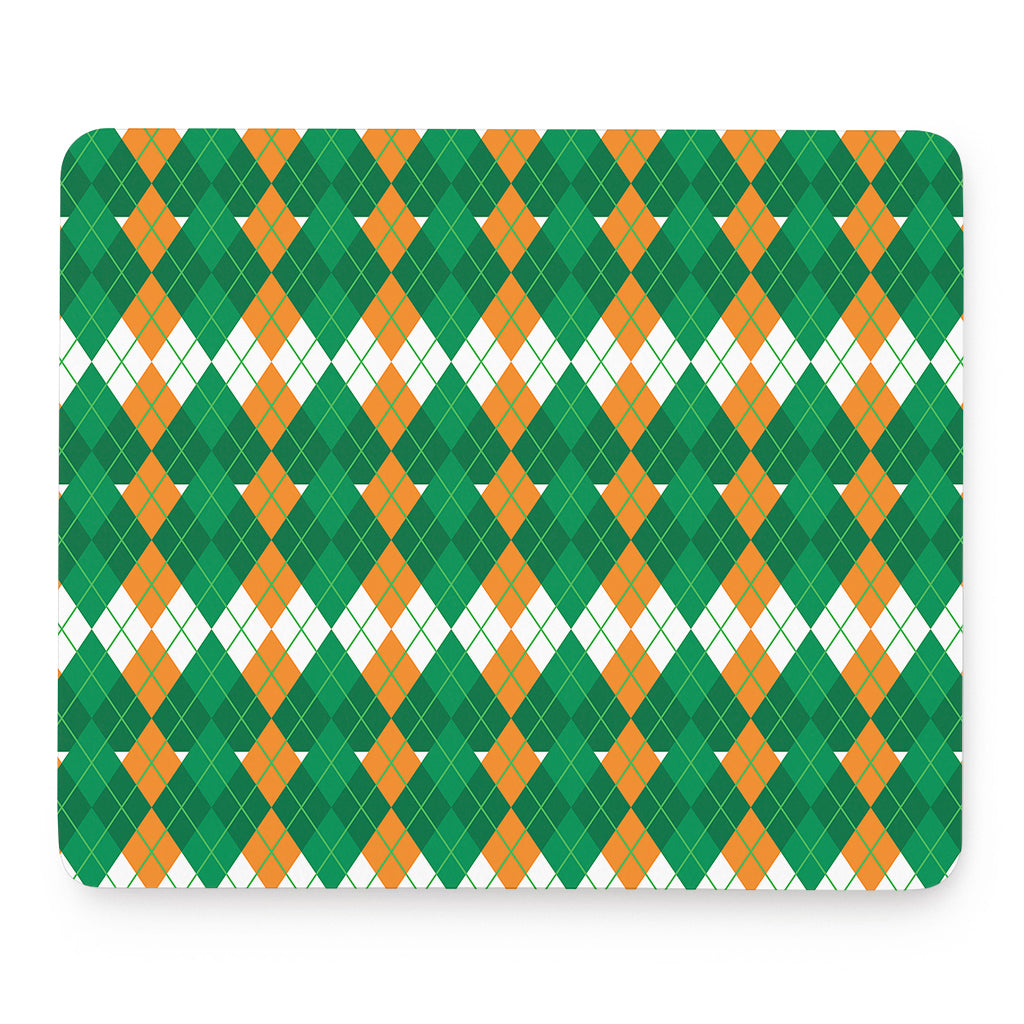Irish Themed Argyle Pattern Print Mouse Pad
