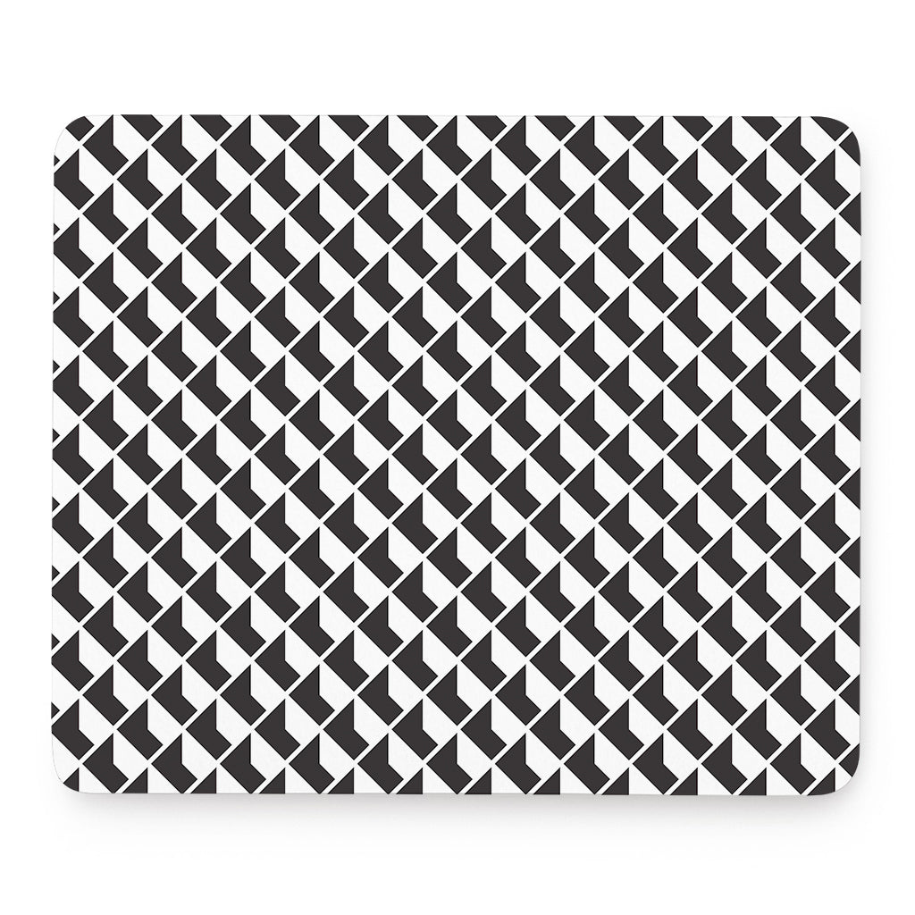Isometric Geometric Pattern Print Mouse Pad