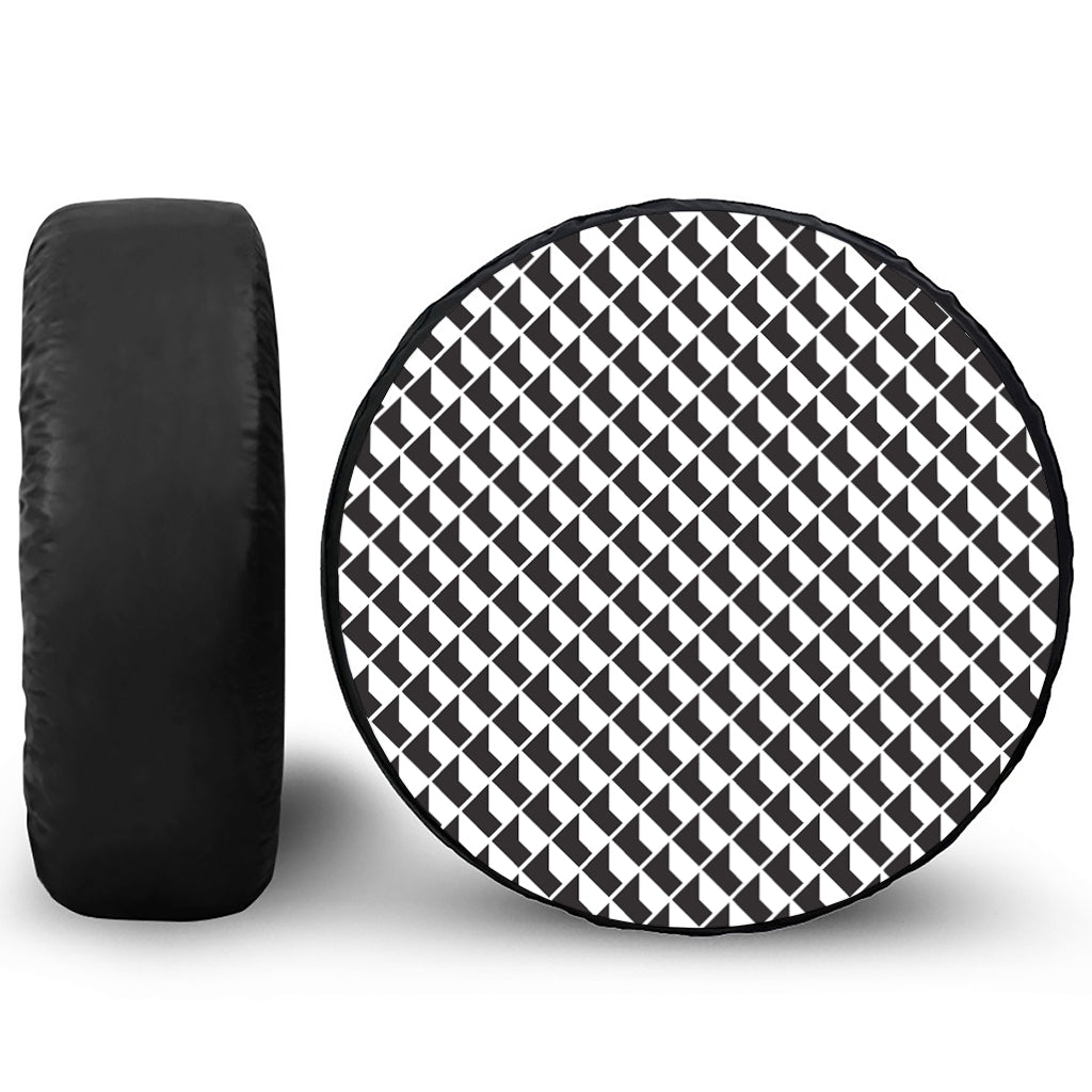 Isometric Geometric Pattern Print Tire Cover