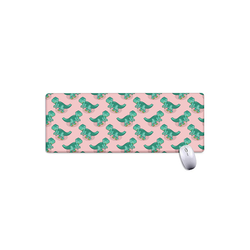 Isometric Tyrannosaurus Pattern Print Extended Mouse Pad