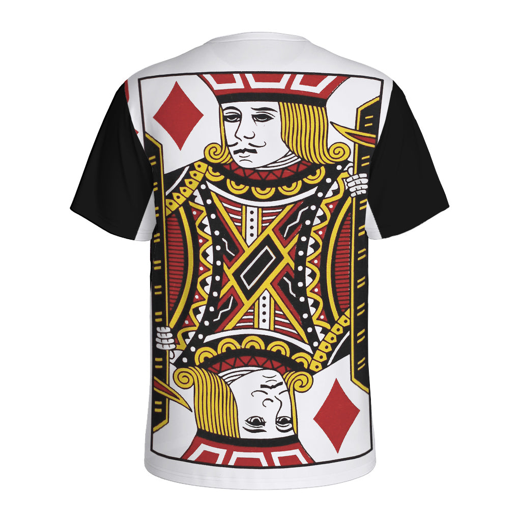 Jack Of Diamonds Playing Card Print Men's Sports T-Shirt