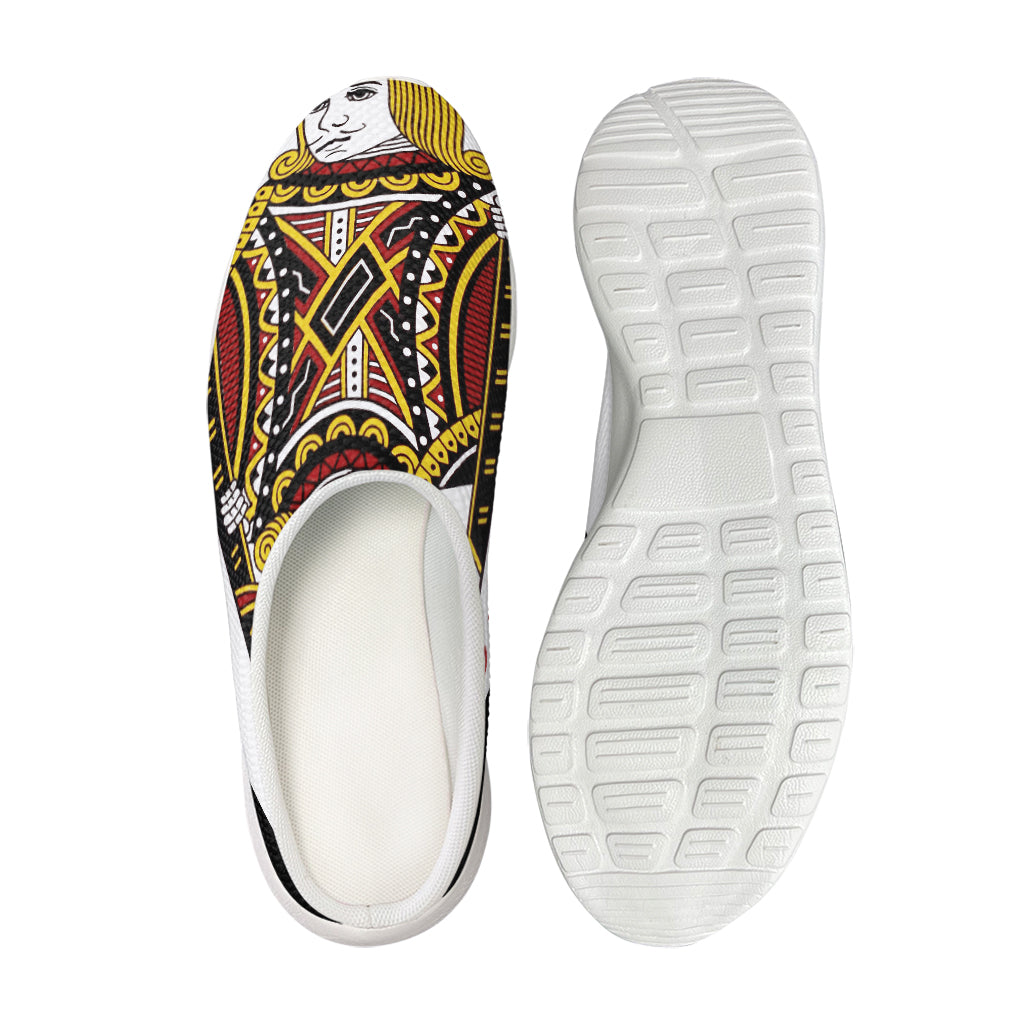 Jack Of Diamonds Playing Card Print Mesh Casual Shoes