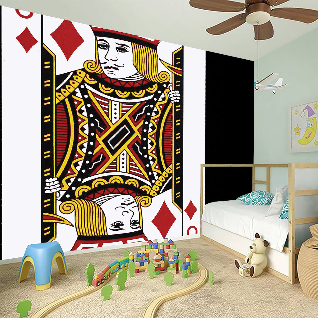 Jack Of Diamonds Playing Card Print Wall Sticker