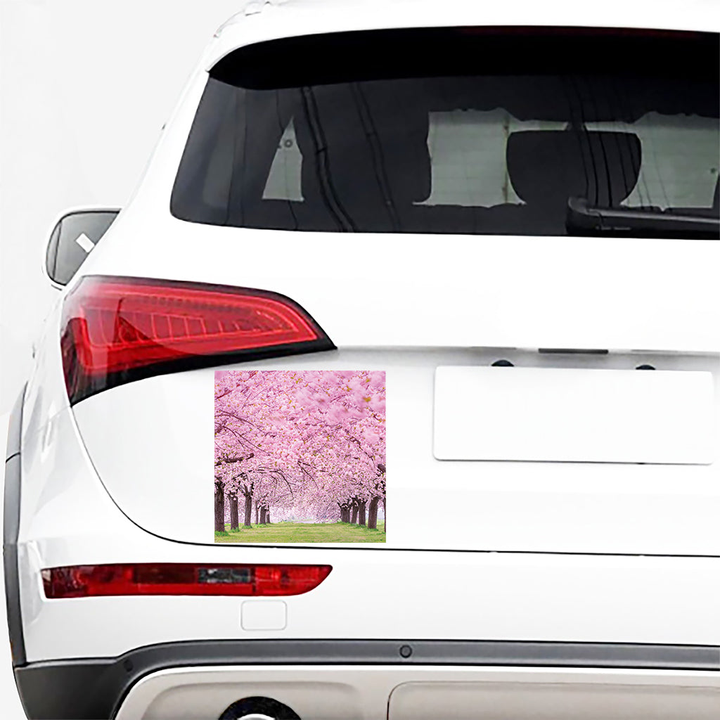 Japanese Cherry Blossom Tree Print Car Sticker