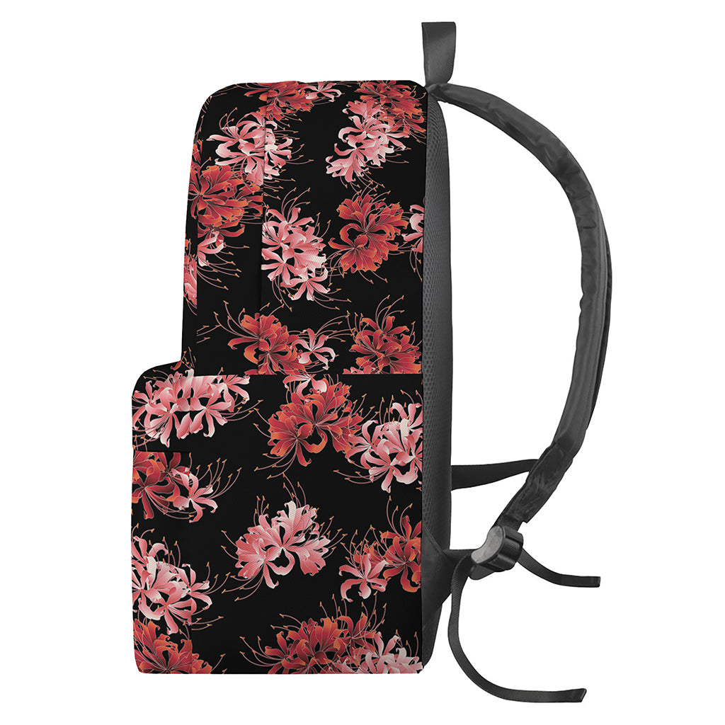 Japanese Cluster Amaryllis Pattern Print Backpack