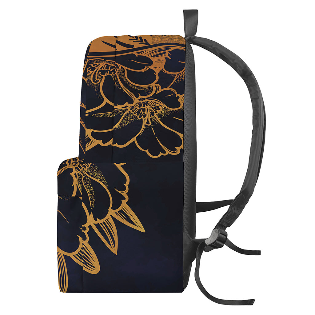 Japanese Fox Mask Print Backpack