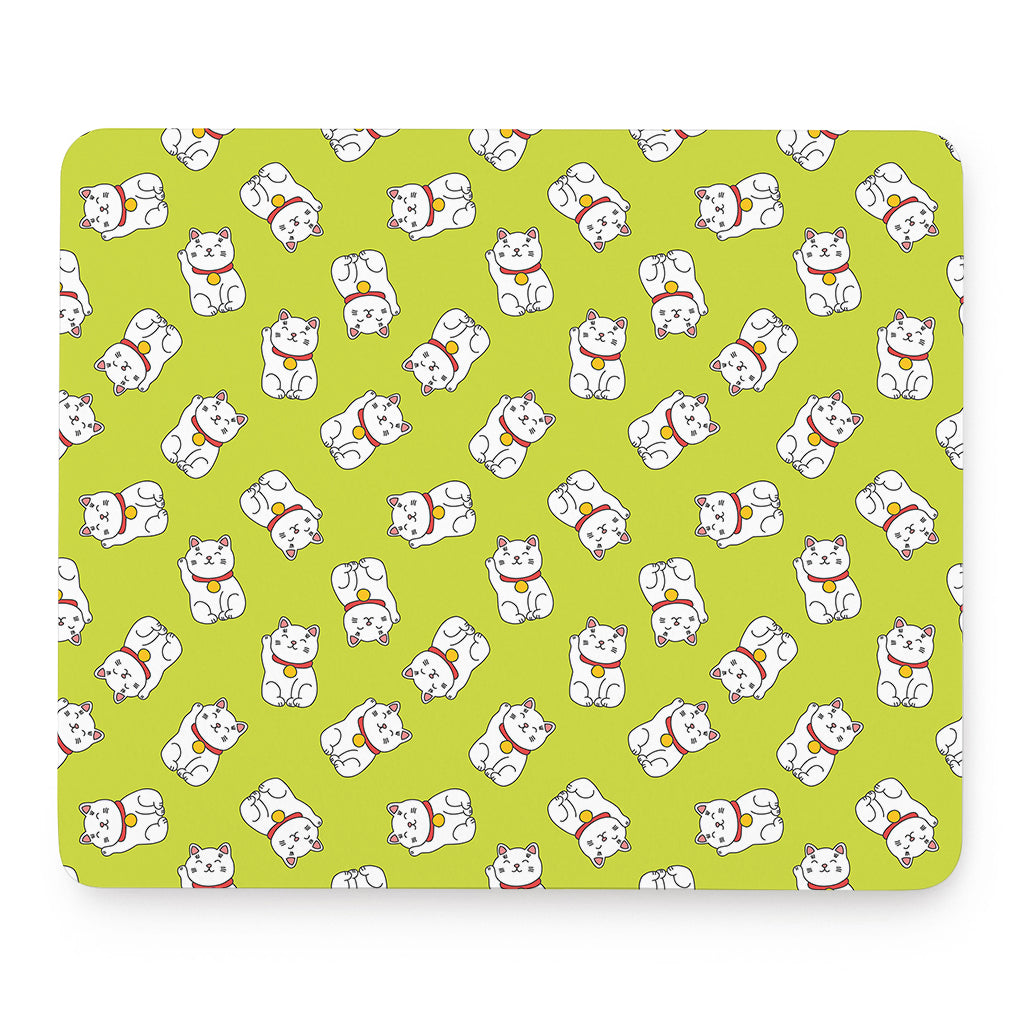 Japanese Lucky Cat Cartoon Print Mouse Pad