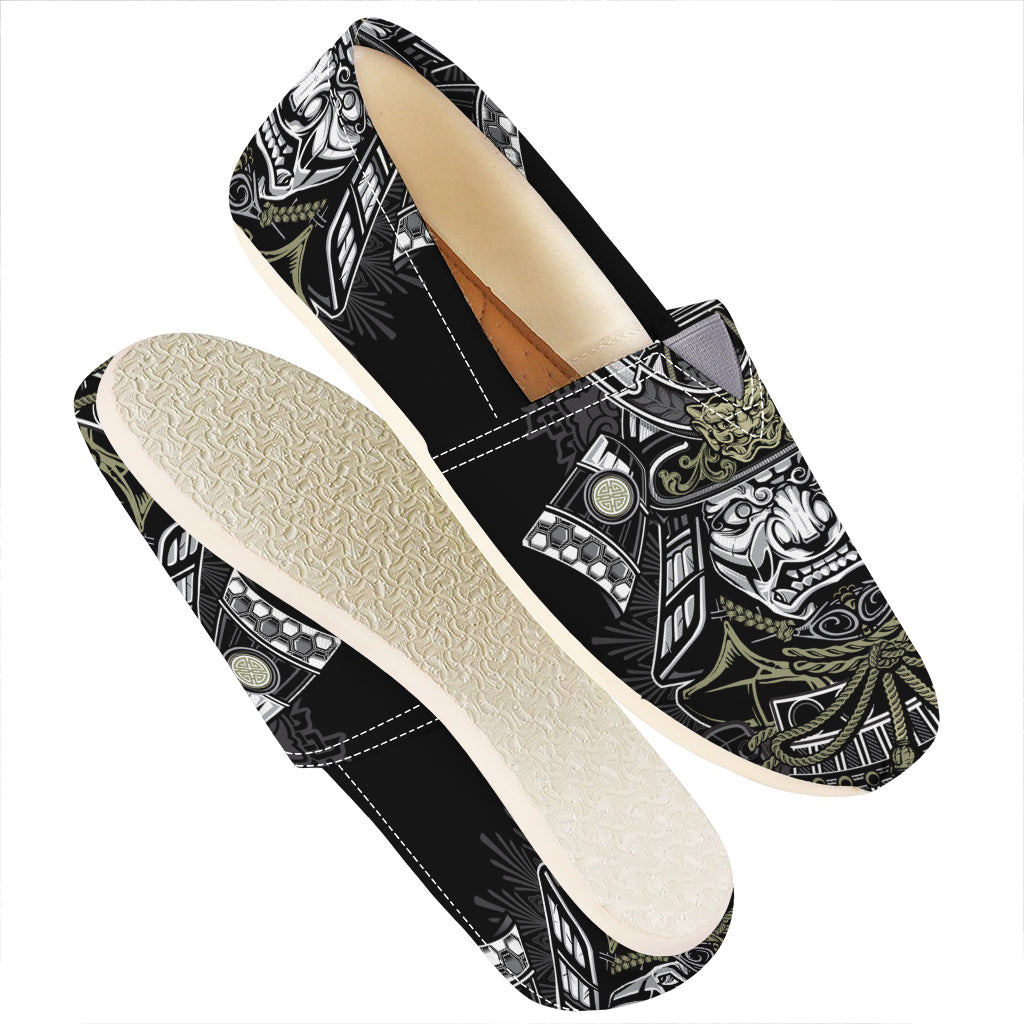 Japanese Samurai Warrior Print Casual Shoes