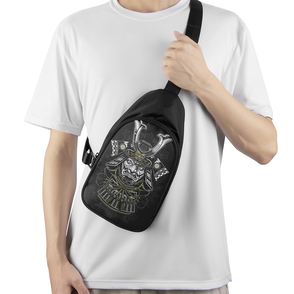 Japanese Samurai Warrior Print Chest Bag