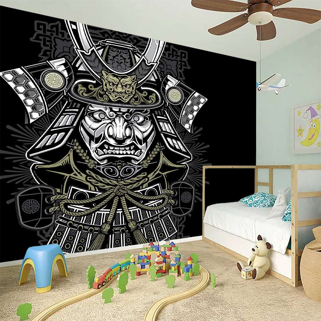 Japanese Samurai Warrior Print Wall Sticker