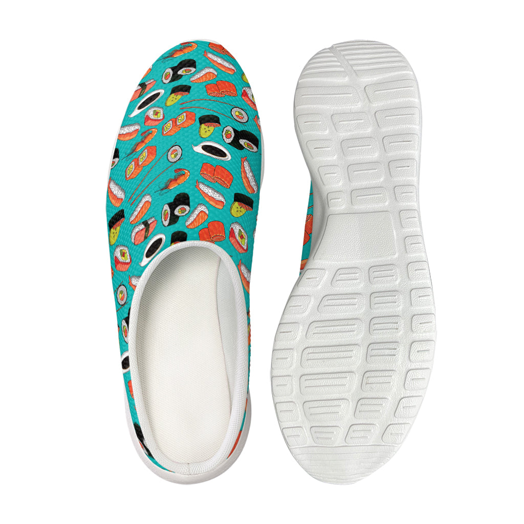 Japanese Sushi And Rolls Pattern Print Mesh Casual Shoes