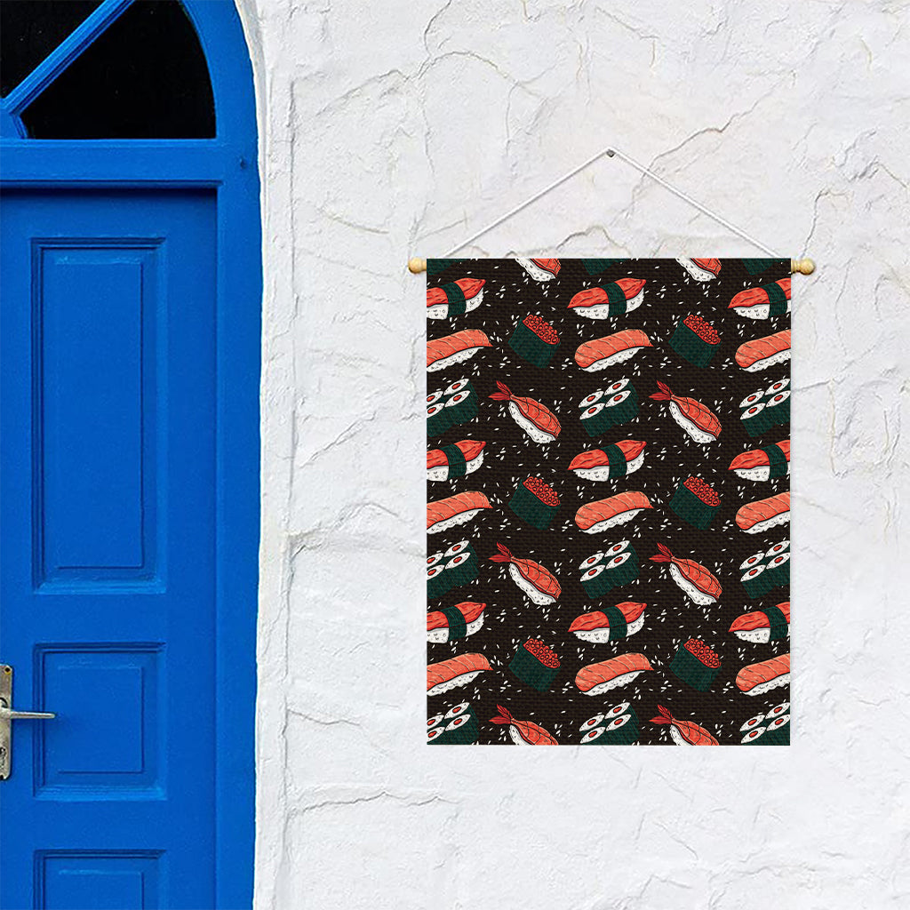 Japanese Sushi Pattern Print Garden Flag