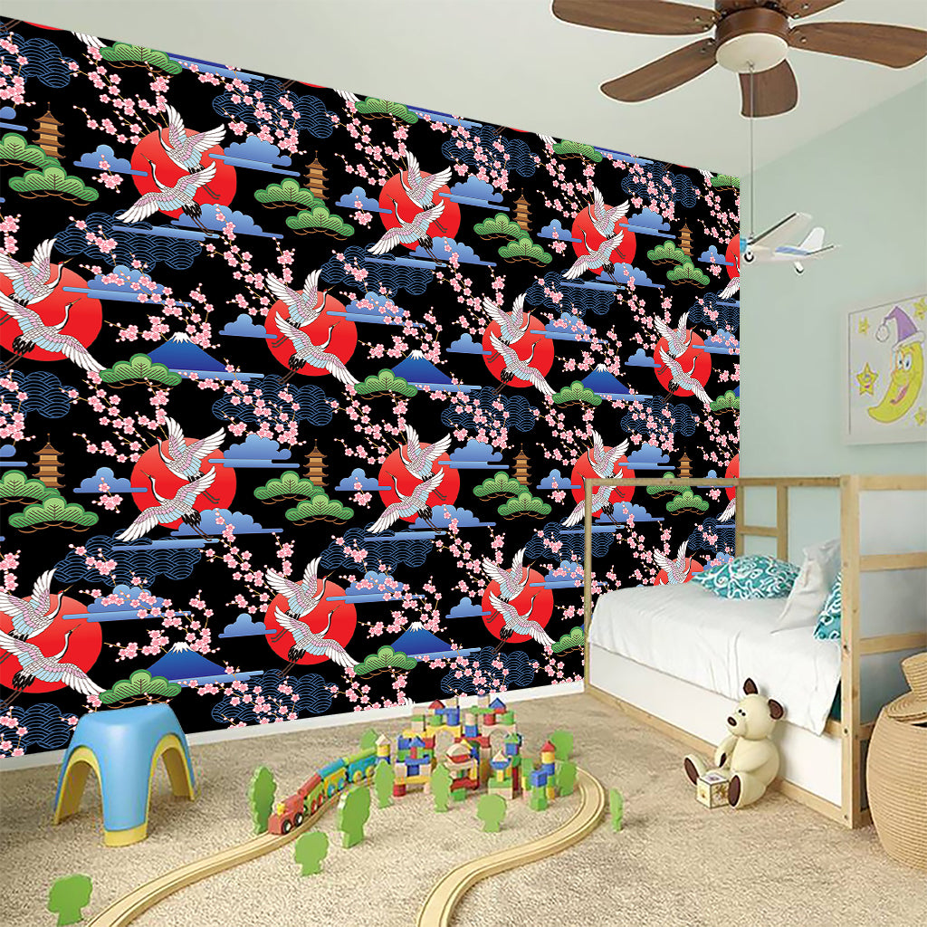 Japanese Traditional Pattern Print Wall Sticker