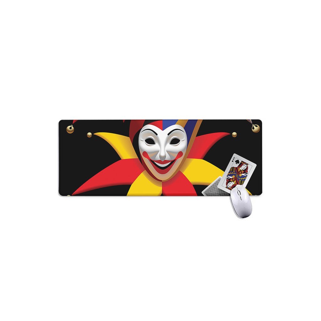Joker And Playing Cards Print Extended Mouse Pad