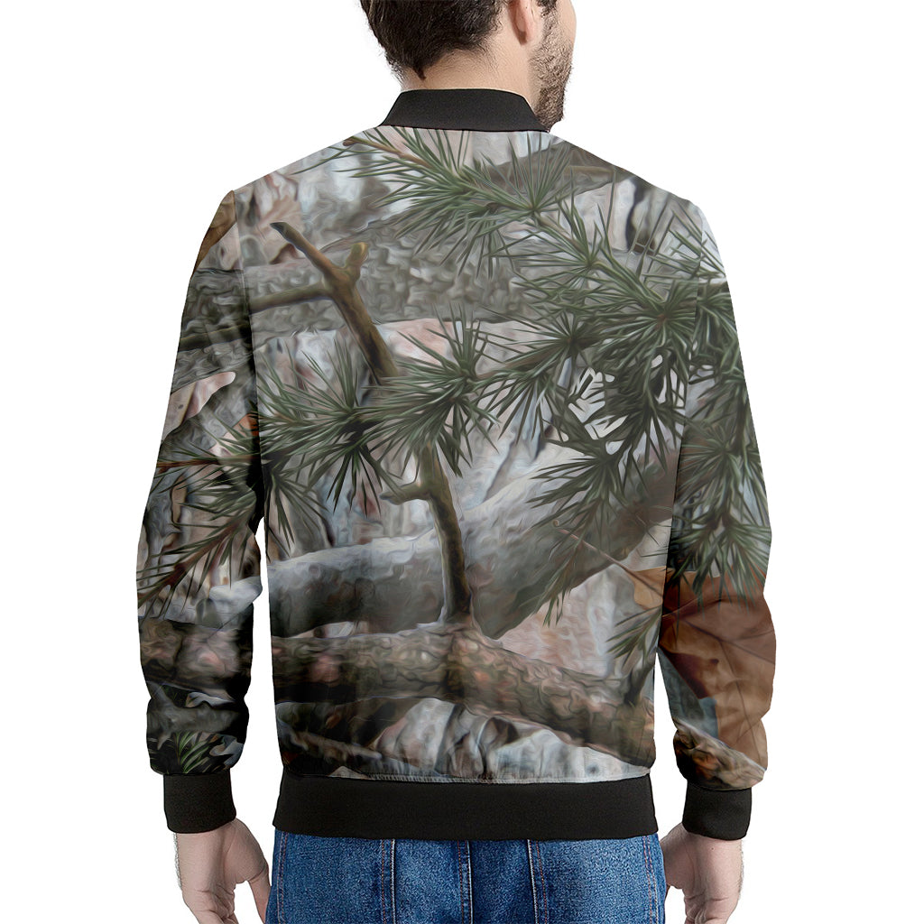 Jungle Hunting Camouflage Print Men's Bomber Jacket