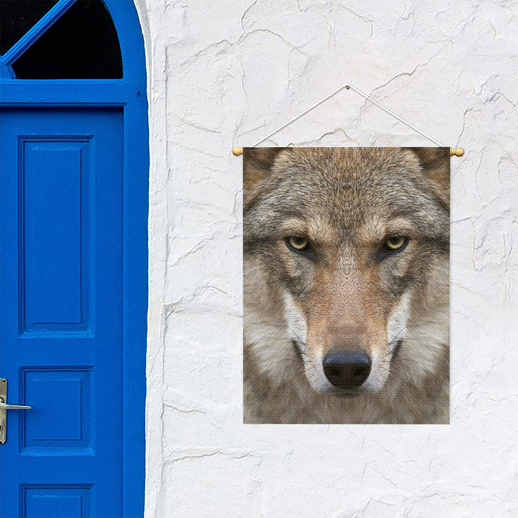 Jungle Wolf Print Garden Flag