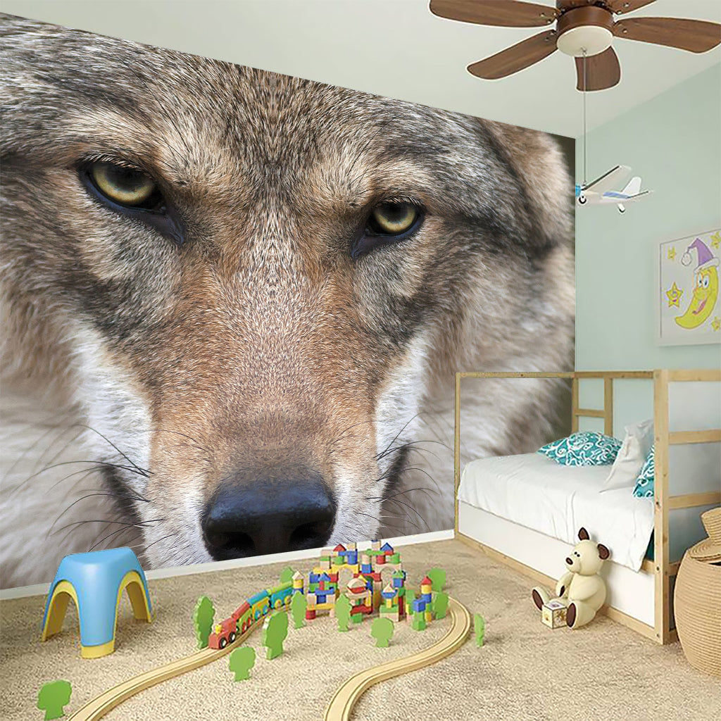 Jungle Wolf Print Wall Sticker