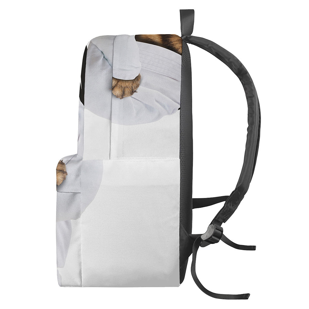 Karate Cat Print Backpack