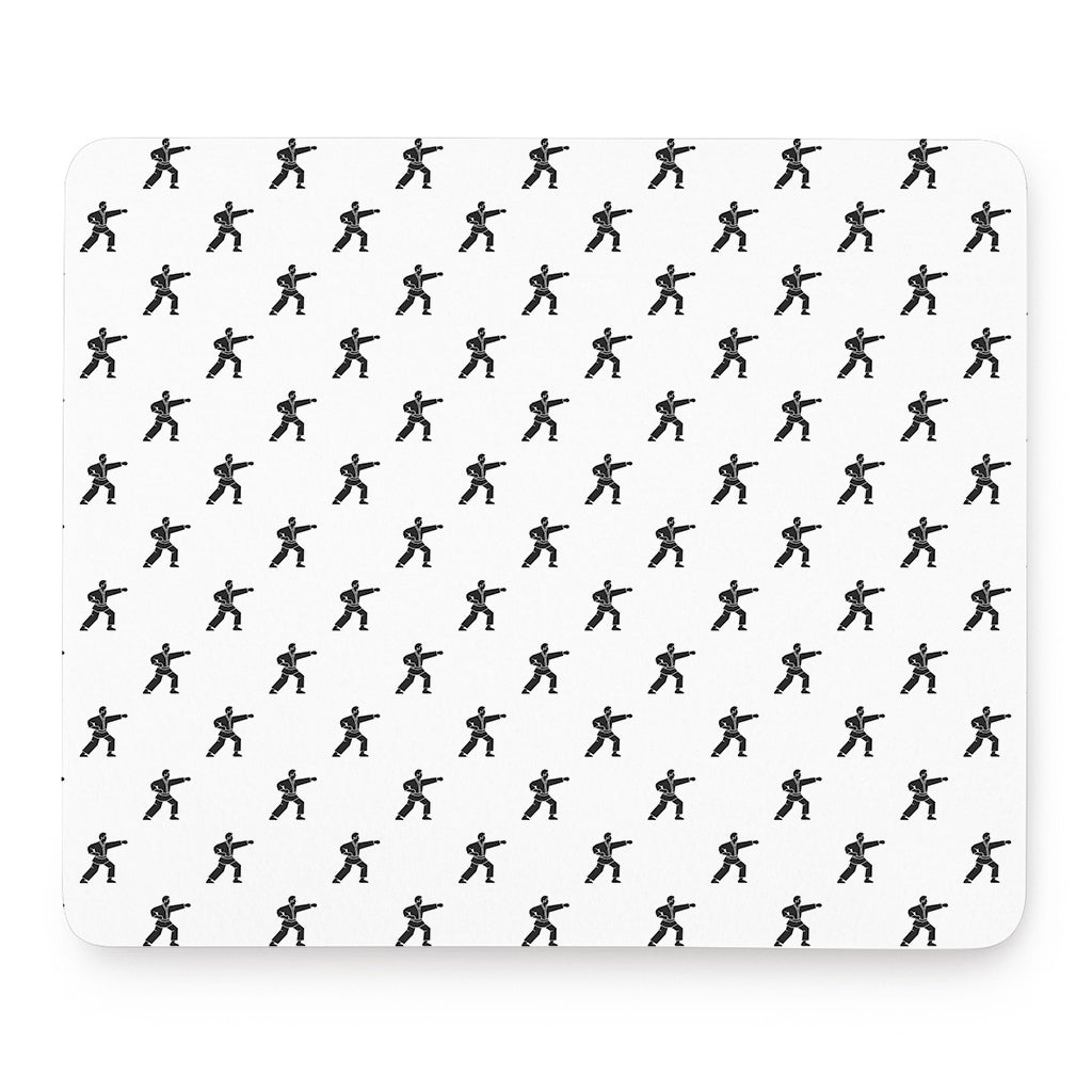 Karate Fighter Pattern Print Mouse Pad
