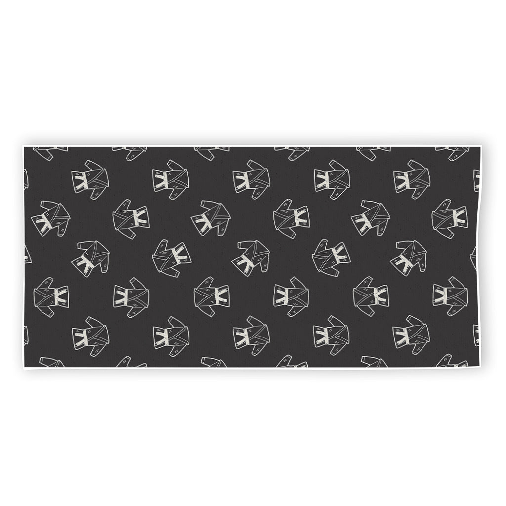 Karate Gi Pattern Print Beach Towel