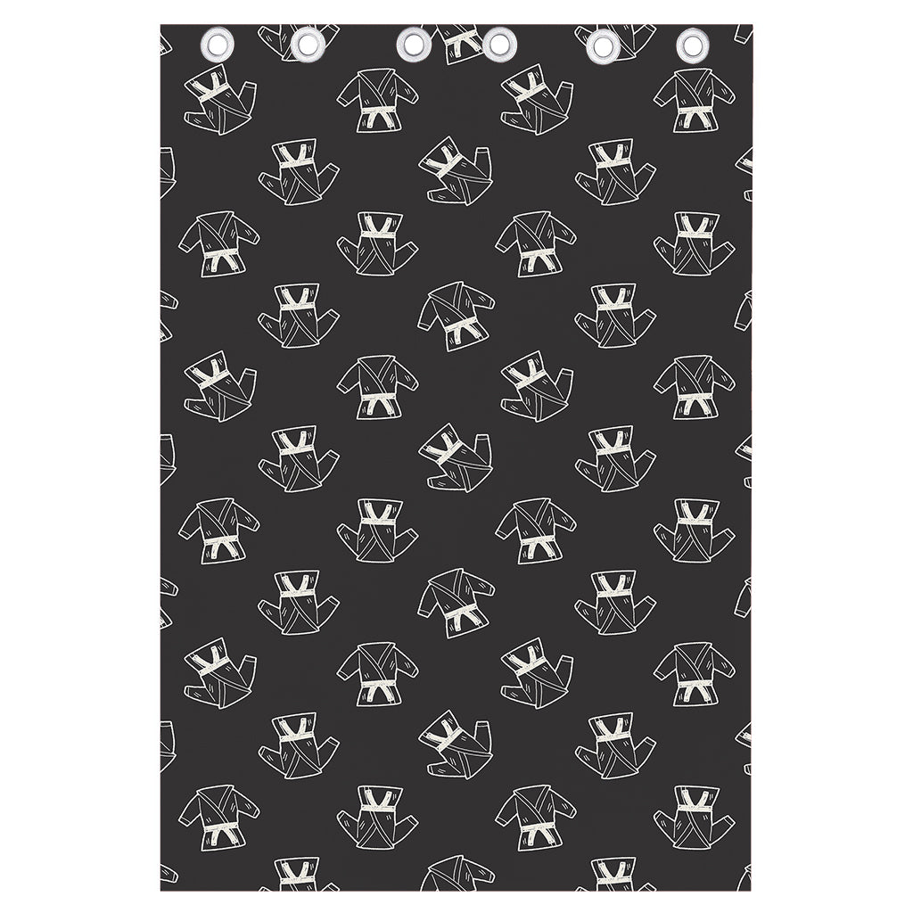 Karate Gi Pattern Print Curtain