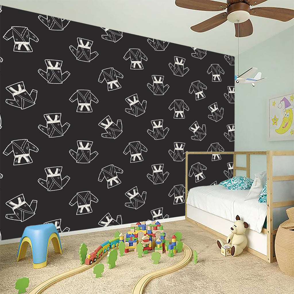 Karate Gi Pattern Print Wall Sticker