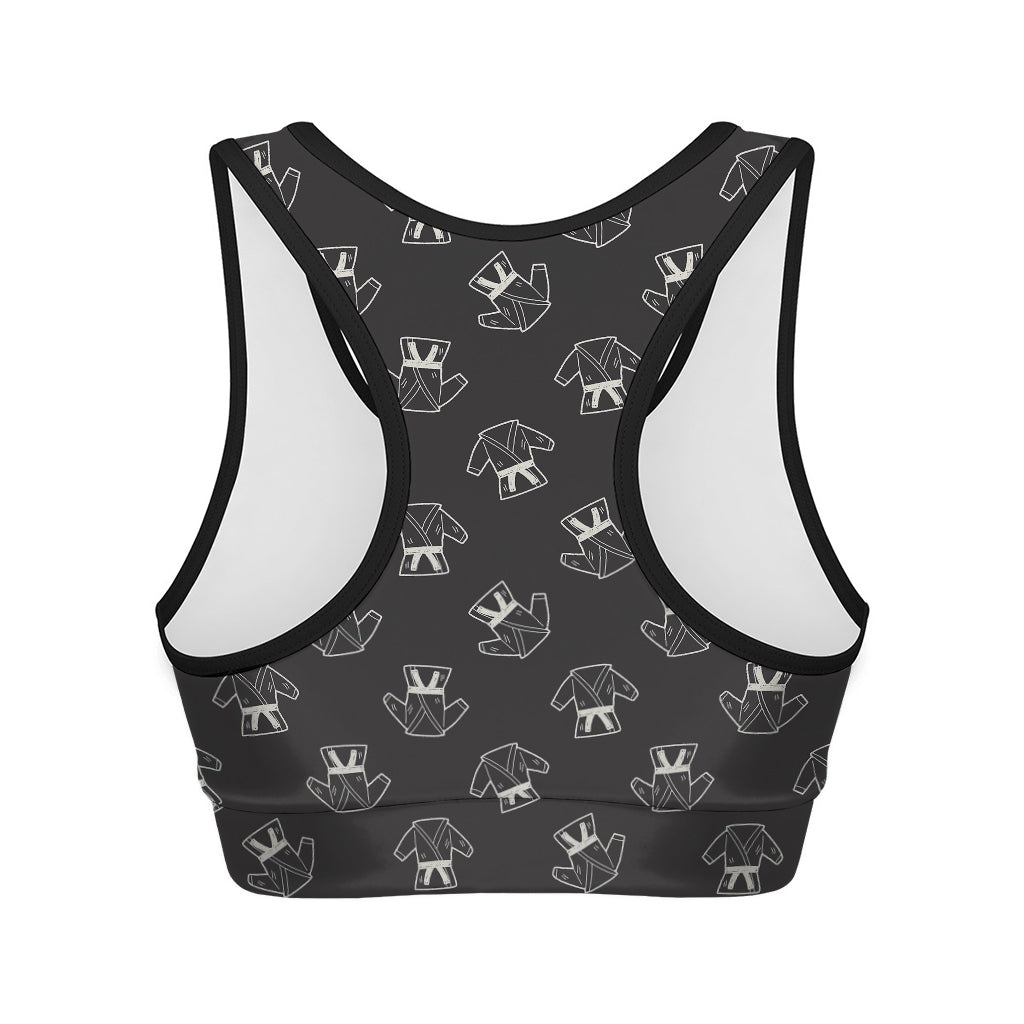 Karate Gi Pattern Print Women's Sports Bra