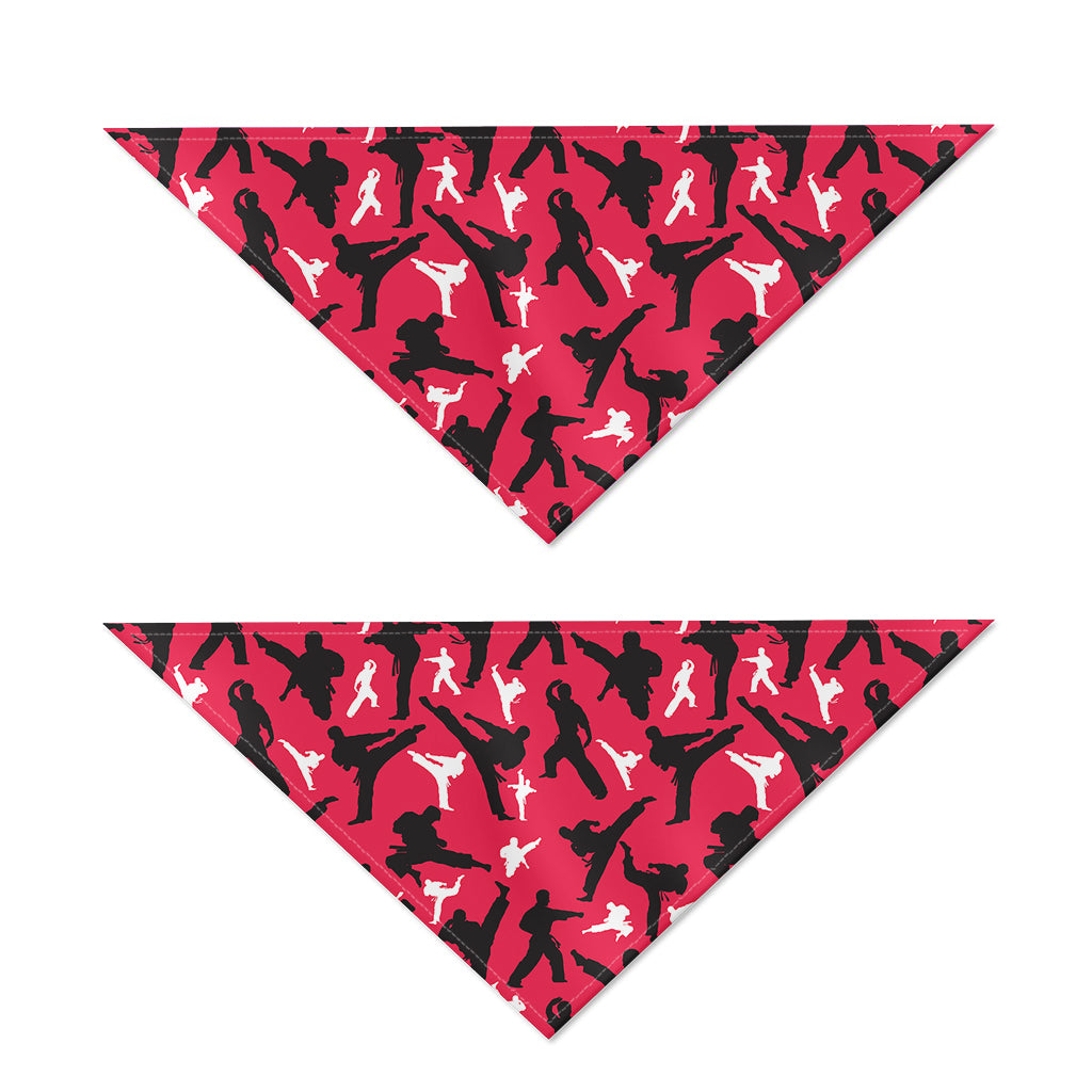 Karate Pattern Print Dog Bandana
