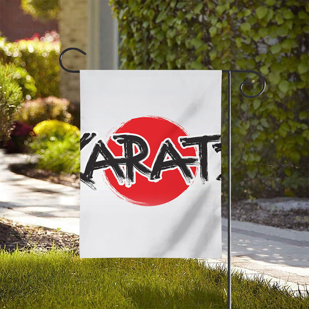 Karate Text Print House Flag