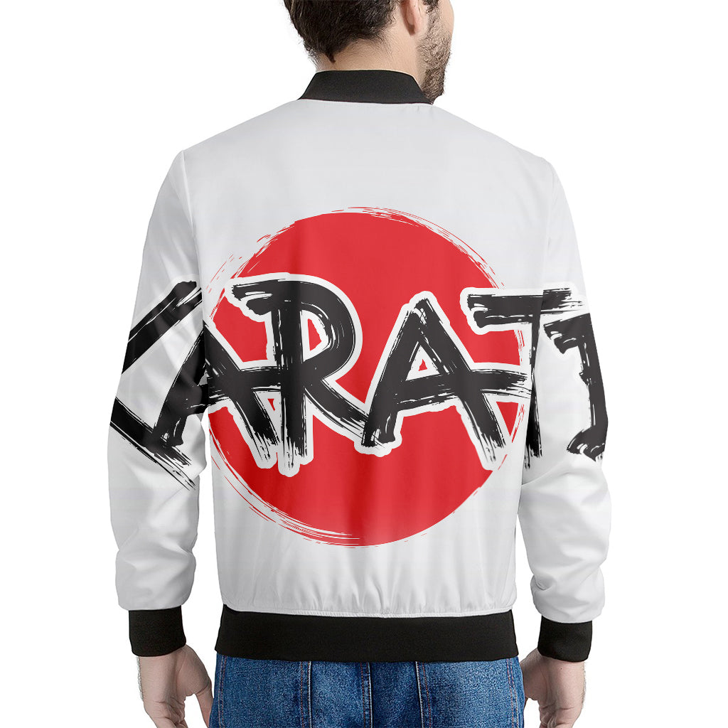 Karate Text Print Men's Bomber Jacket