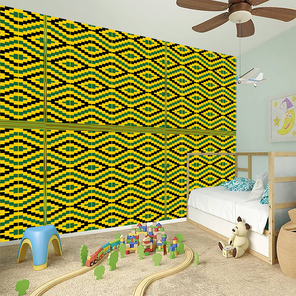 Kente African Pattern Print Wall Sticker