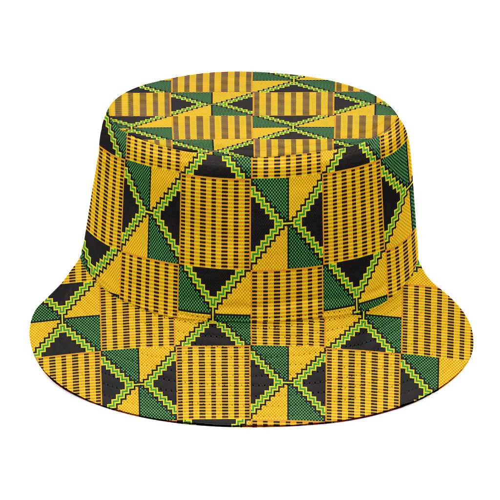 Kente Ethnic Pattern Print Bucket Hat