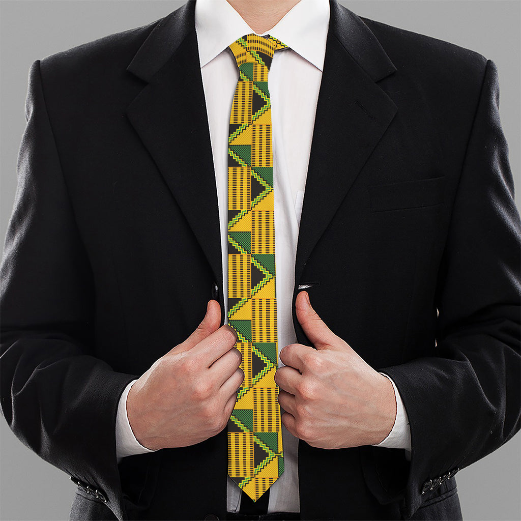 Kente Ethnic Pattern Print Necktie